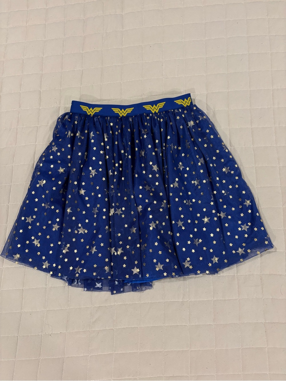 Hanna Andersson Wonder Woman Girls Skirt Size 10 Blue Star Tulle Superhero